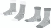 Fine Stripe 2-Pack Sokken voor meisjes en jongens dun patroon Organisch Katoen Multipack Veelkleurig Kinderen sokken - Maat 27-30