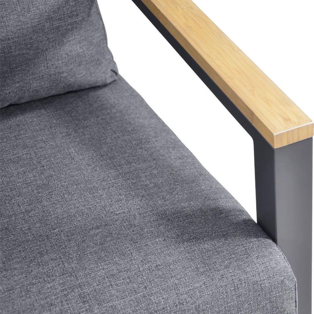 Lesli Living Salon lounge Donnan - aluminium - gris