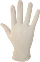 Gants jetables Gants en latex Wit Sans poudre taille XL boîte 100 pièces