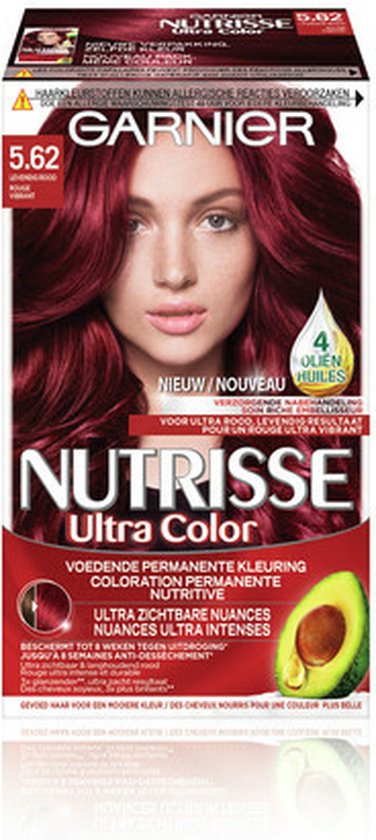 Garnier Nutrisse Ultra Color 5.62 - Levendig Rood - Haarverf