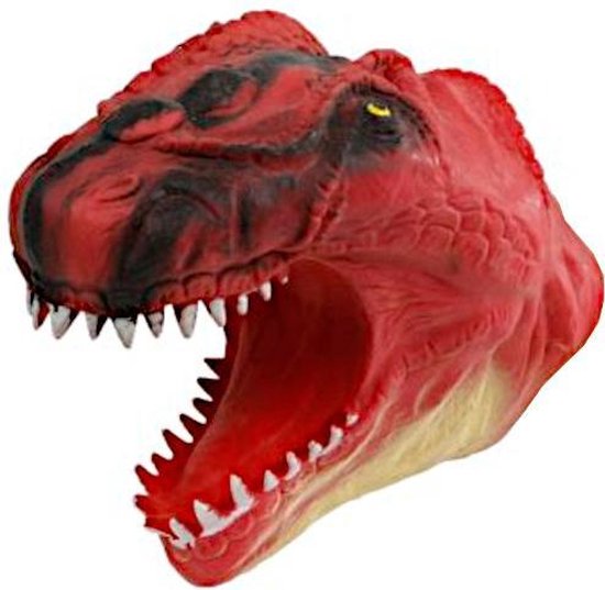 Dinoworld Handpop Dinosaurus Junior 14 X 10 Cm Rood | bol.com
