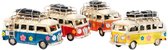 Voertuig DKD Home Decor Decoratief Metaal Bus (4 pcs) (17 x 7 x 9 cm)