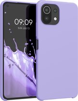 kwmobile telefoonhoesje voor Xiaomi 11 Lite (5G) NE / Mi 11 Lite (5G) - Hoesje met siliconen coating - Smartphone case in lavendel