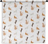 Tapisserie - Animaux domestiques - Couleurs - Motifs - 150x150 cm - Tapisserie