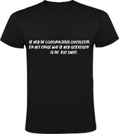 Ik heb de corona crisis overleefd en het enige wat ik kreeg is dit shirt Heren t-shirt | covid | vaccinatie | covid-19 | lockdown | Zwart