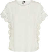 Vero Moda T-shirt Vmperi Ss Top Wvn 10250060 Snow White Dames Maat - S