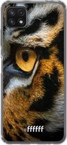 6F hoesje - geschikt voor Samsung Galaxy A22 5G -  Transparant TPU Case - Tiger #ffffff