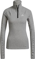 adidas Motion Half Zip Longsleeve - sportshirts - Grey - Vrouwen