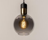 Lumidora Hanglamp 73849 - E27 - Zwart - Grijs - Messing - Glas - ⌀ 19 cm