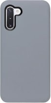 - ADEL Siliconen Back Cover Softcase Hoesje Geschikt voor Samsung Galaxy Note 10 Plus - Grijs