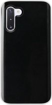 - ADEL Siliconen Back Cover Softcase Hoesje Geschikt voor Samsung Galaxy Note 10 Plus - Doorzichtig Transparant