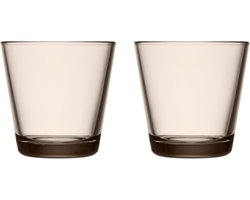 Iittala Kartio Tumbler Glazen Set - Waterglas - Vaatwasbestendig - Linnen - 21 cl - 2 Stuks