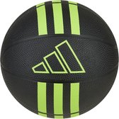adidas 3-Stripes Rubber Mini - basketbal - zwart - maat 3
