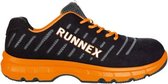 Runnex 5170 Flexstar lage schoen S1P-ESD-SRC - Zwart | Oranje - 38