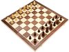 Afbeelding van het spelletje Schaakbord 40x40cm - Luxe houten editie - XL formaat - Met backgammon - Inklapbaar - Houten Schaakbord - Schaakspel - Schaakset - Schaken