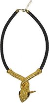 ketting Python of the Nile dames zwart/goud