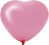 hartballonnen 6 stuks 25 cm roze