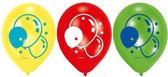 feestballonnen Balloons latex geel/rood/groen 6 stuks