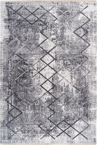 Modern laagpolig vloerkleed Valencia - Grijs 633 - 150x230 cm