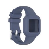 Voor Garmin Vivofit JR3 siliconen vervangende horlogeband in pure kleur (blauwgrijs)