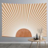 Dik Farbic Tapijt Overdreven Abstracte Stijl Woondecoratie Opknoping Achtergrond Bedekkende Doek, Grootte: 150x100cm (Sun Moon 06)