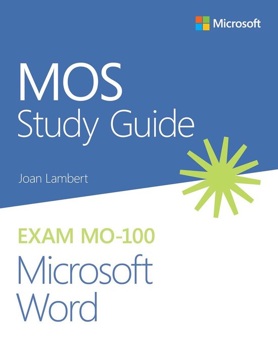 MOS Study Guide for Microsoft Word Exam MO-100 - cover