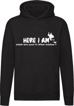 Here i am, what are your 2 other wishes Hoodie | sweater | wens | wensen | versiertruc |  unisex | capuchon