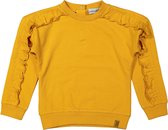 Koko Noko meisjes sweater met rouches Ochre