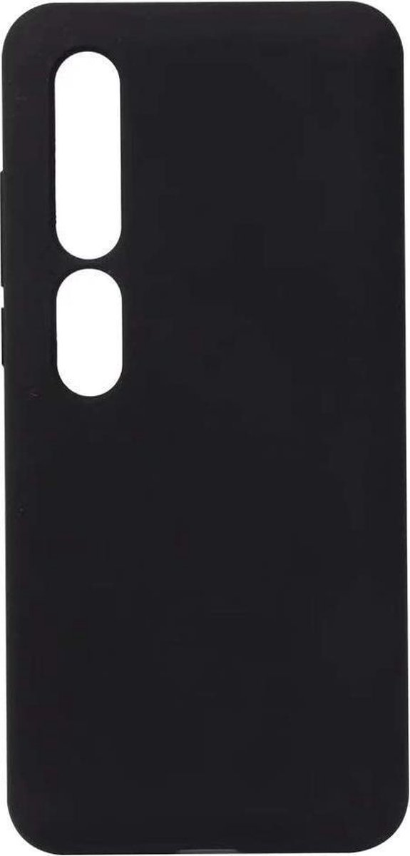 Silicone hoesje Geschikt voor: Xiaomi Mi 10 - zwart