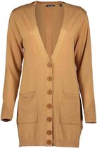 Blue Seven dames vest lang camel - maat 46