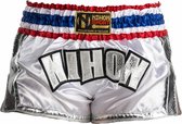 Nihon Kickboks Broek Muay Thai Diamond Heren Wit Maat M