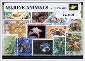 Zeedieren – Luxe postzegel pakket (A6 formaat) : collectie van 25 verschillende postzegels van zeedieren – kan als ansichtkaart in een A6 envelop - authentiek cadeau - kado - gesch
