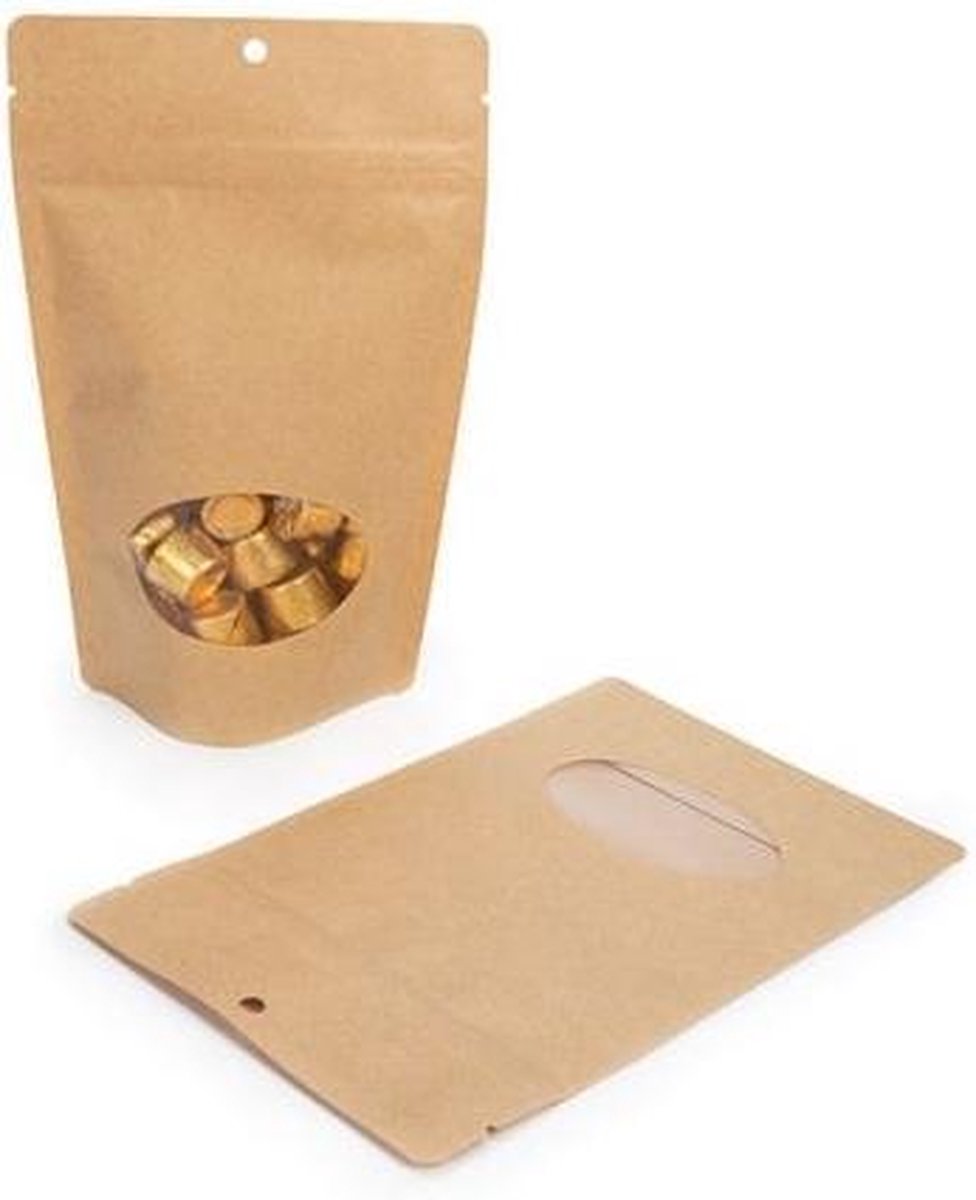 Goedkoopste Stazakken Kraft 113 gram | 130x79x206mm - 100 st