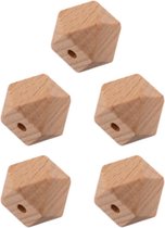 Durable Houten Hexagonkralen 5 stuks 20mm