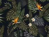 Vloerkleed vinyl | Mowgli jungle style | 170x170 cm