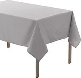 Lichtgrijs Tafelzeil van polyester met formaat 140 x 200 cm - Basic eettafel tafelkleden