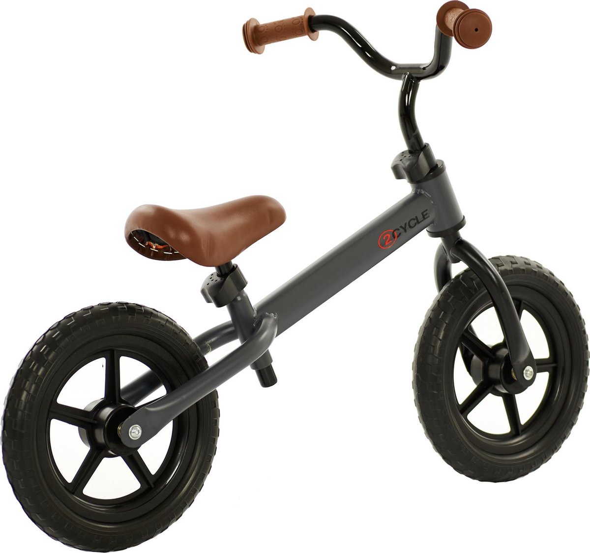 2Cycle Loopfiets - Mat-Grijs - Balance-bike - Buitenspeelgoed — afbeelding 5