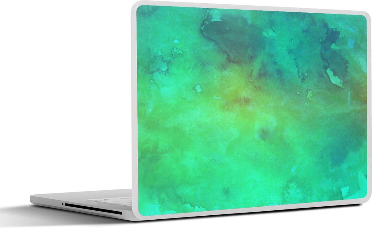 Afbeelding van product SleevesAndCases  Laptop sticker - 10.1 inch - Waterverf - Groen - Donkergroen - Abstract