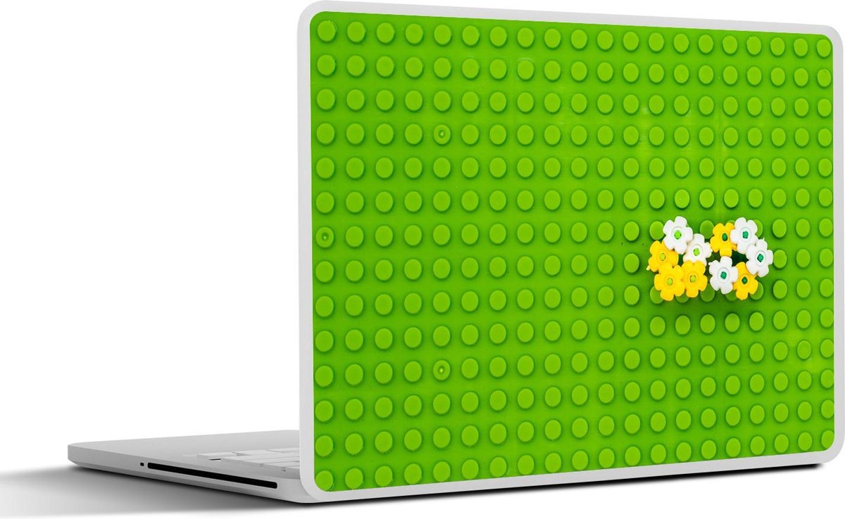 Laptop sticker - 13.3 inch - Ondervloer met bloemen - 31x22,5cm - Laptopstickers - Laptop skin - Cover