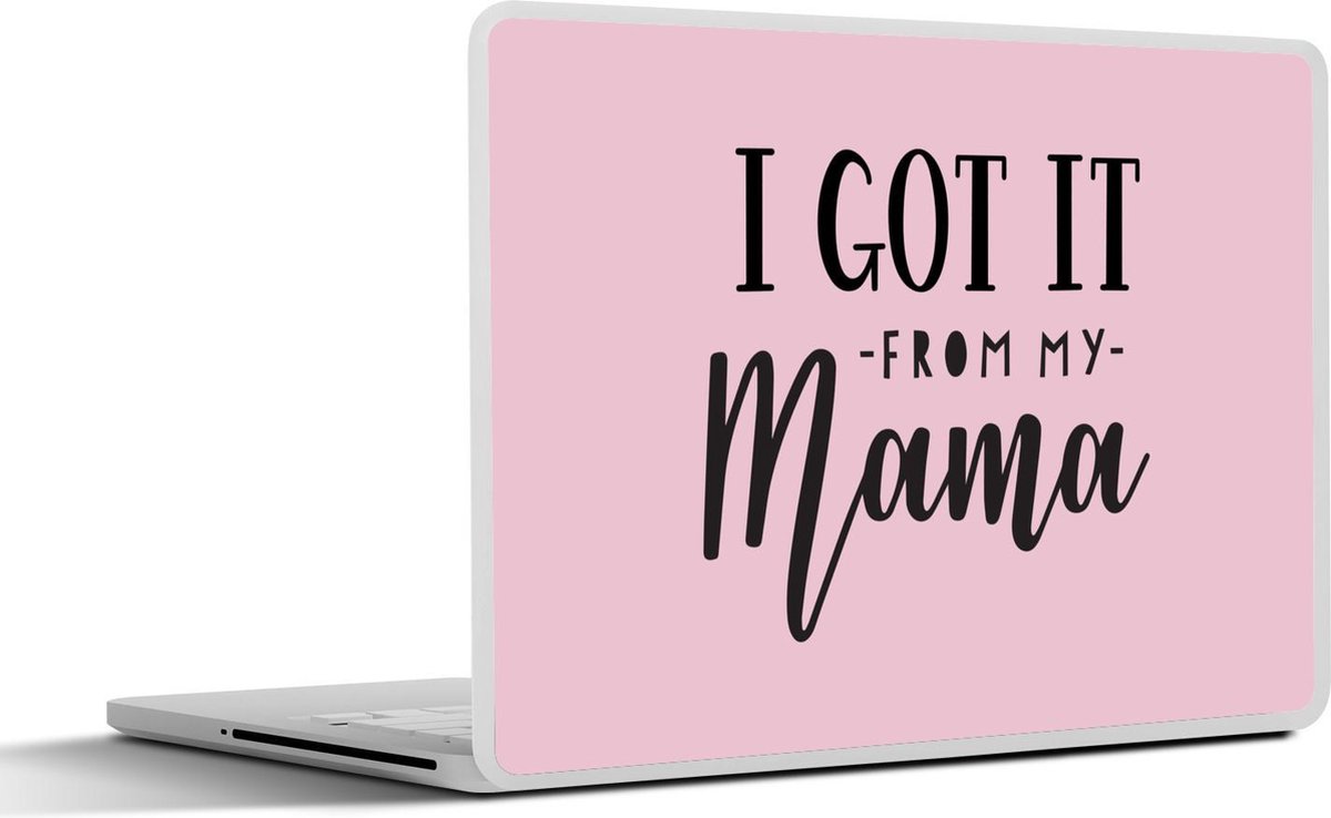 Laptop sticker - 13.3 inch - Mama - Quotes - Roze - SleevesAndCases