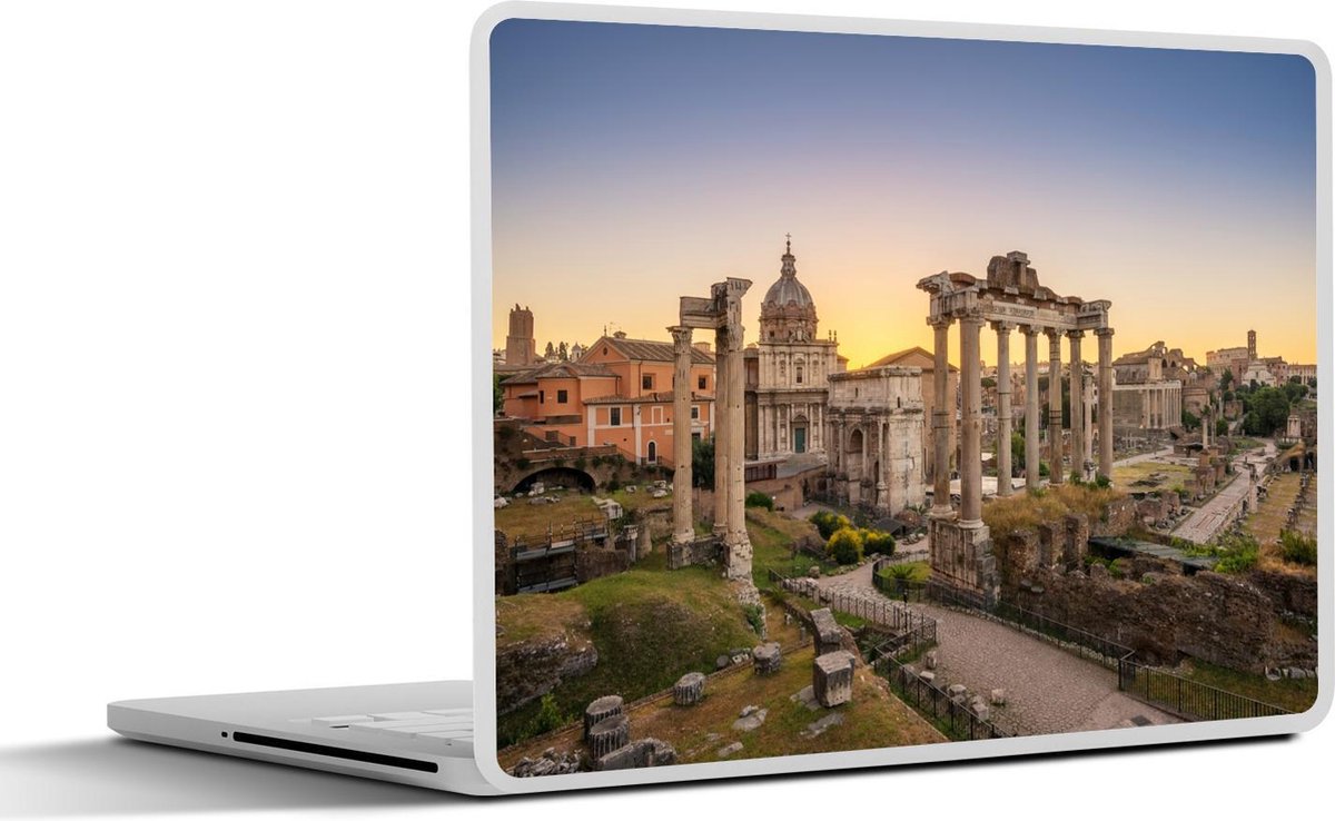 Afbeelding van product SleevesAndCases  Laptop sticker - 14 inch - Romeinse rijk - Constructie - Nacht