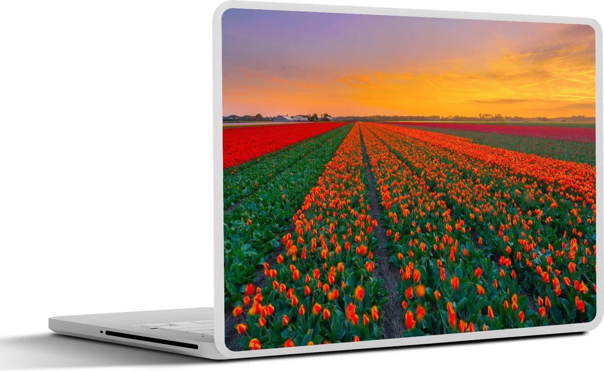 Afbeelding van product SleevesAndCases  Laptop sticker - 15.6 inch - Tulpenvelden in Zuid-Holland