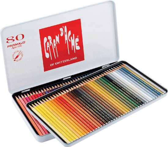 Kleurpotloden Caran d’Ache Prismalo 80stuks assorti