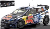 VW POLO R WRC #9 MIKKELSEN/FLOENE RALLY MONTE CARLO 2015 - ATLAS MINIATUUR AUTO 1:43