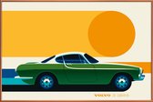 JUNIQE - Poster met kunststof lijst Volvo P1800 Side -40x60 /Kleurrijk