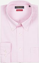 Steppin' Out Spring 2021  Regular Fit Button Down Shirt Mannen - Regular Fit - Katoen - Roze (43)