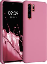 kwmobile telefoonhoesje voor Huawei P30 Pro - Hoesje met siliconen coating - Smartphone case in zoetroze