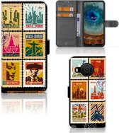 Telefoonhoesje Nokia X10 | Nokia X20 Flipcover Design Postzegels