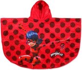 Miraculous Ladybug Regenponcho - Regencape - rood - maat 122/128 (±7-8 jaar)