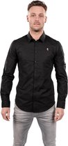Feyenoord Overhemd Player, zwart, Heren (L)